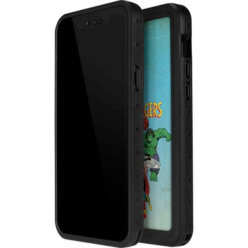 Marvel Classic Comics The Avengers iPhone 15 Waterproof Case
